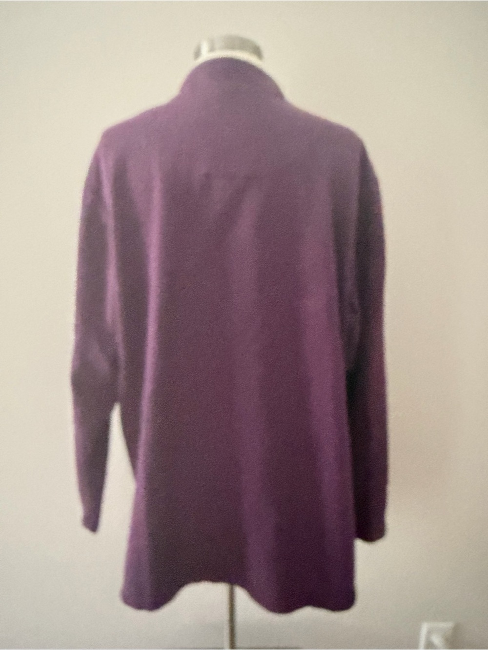 Coldwater Creek Women’s Deep Plum Quarter-Zip Lounge Set XL Lagenlook Cozy Chic - Picture 6 of 10